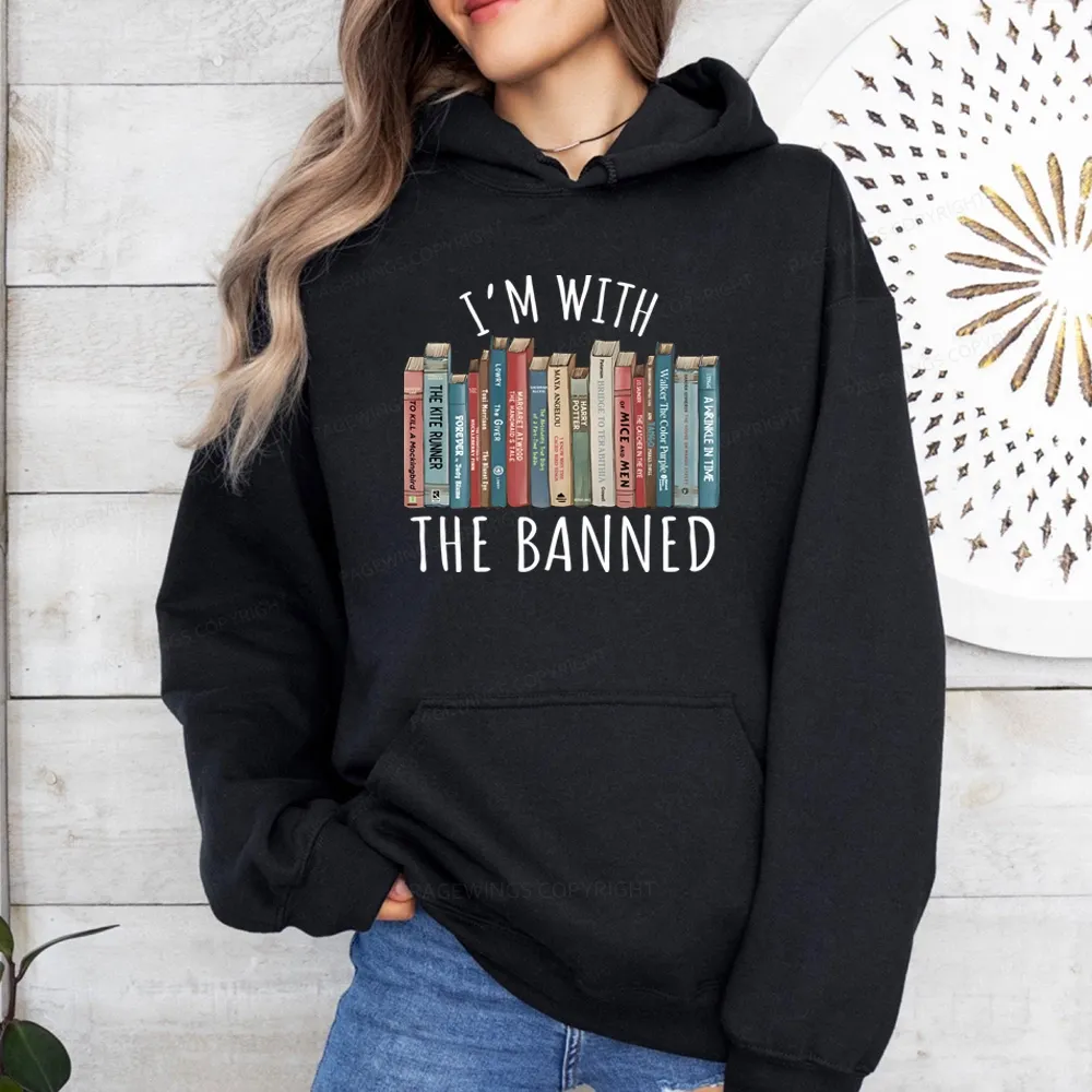 Pagewings I'm With The Banned Unisex Classic Hoodie
