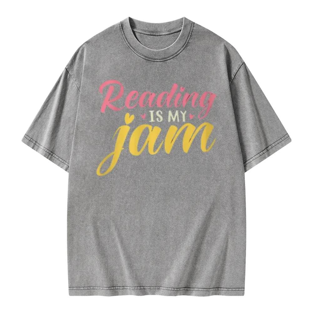 Pagewings Reading is My Jam Unisex Washed T-shirt