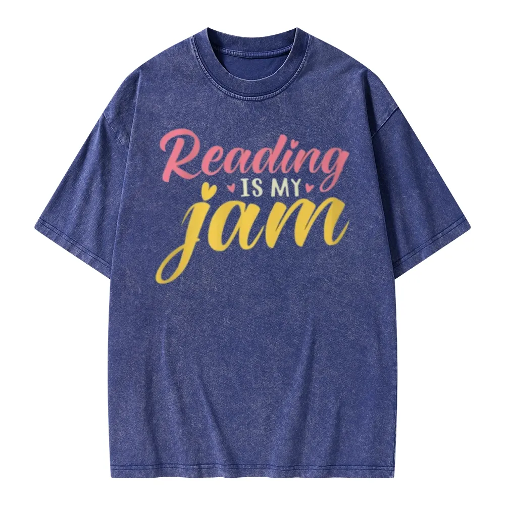 Pagewings Reading is My Jam Unisex Washed T-shirt