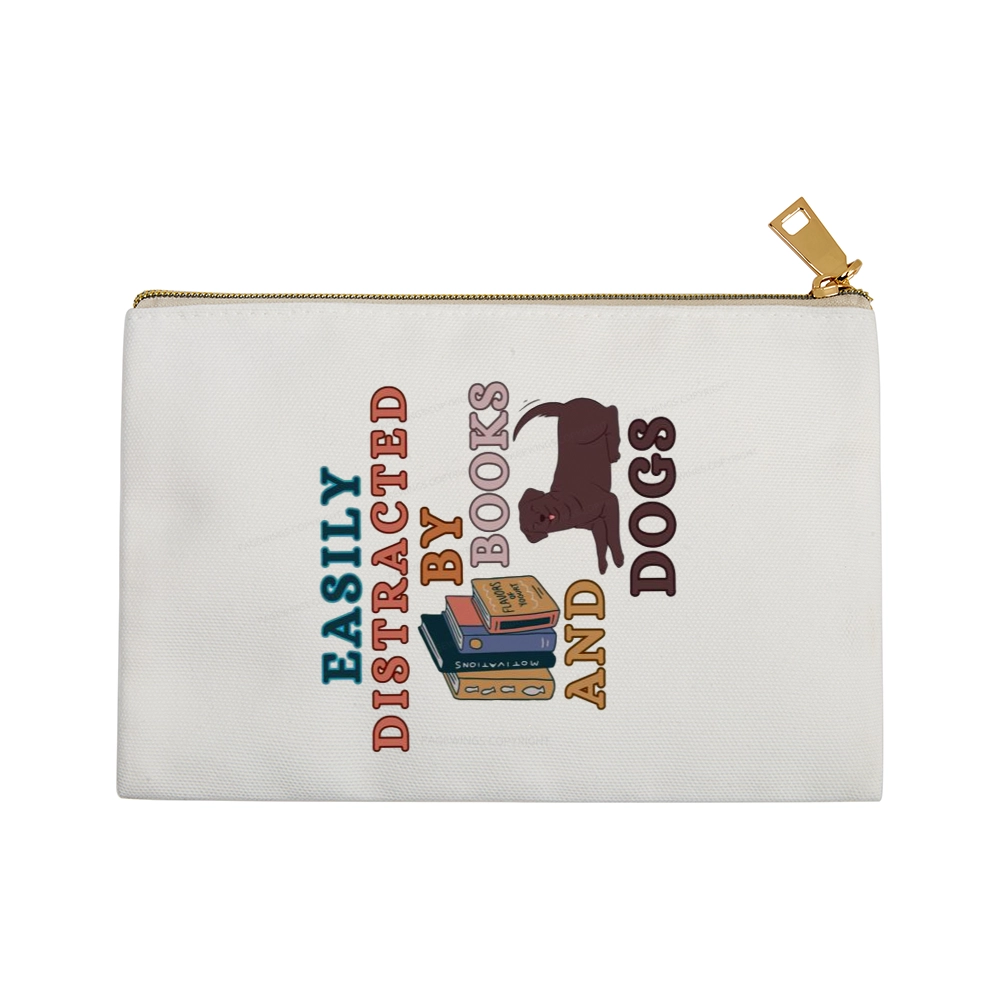 Pagewings Easily Distracted By Books And Labrador Pouch
