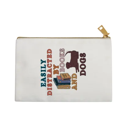 Pagewings Easily Distracted By Books And Labrador Pouch
