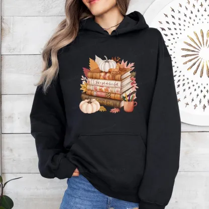 Pagewings Thanksgiving Fall Pumpkin Unisex Classic Hoodie