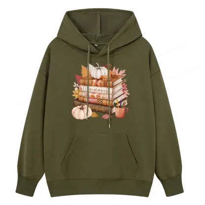 Pagewings Thanksgiving Fall Pumpkin Unisex Classic Hoodie