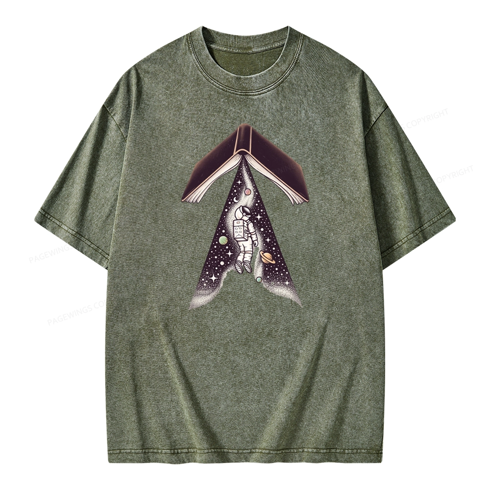 Pagewings Magical UFO Unisex Washed T-shirt