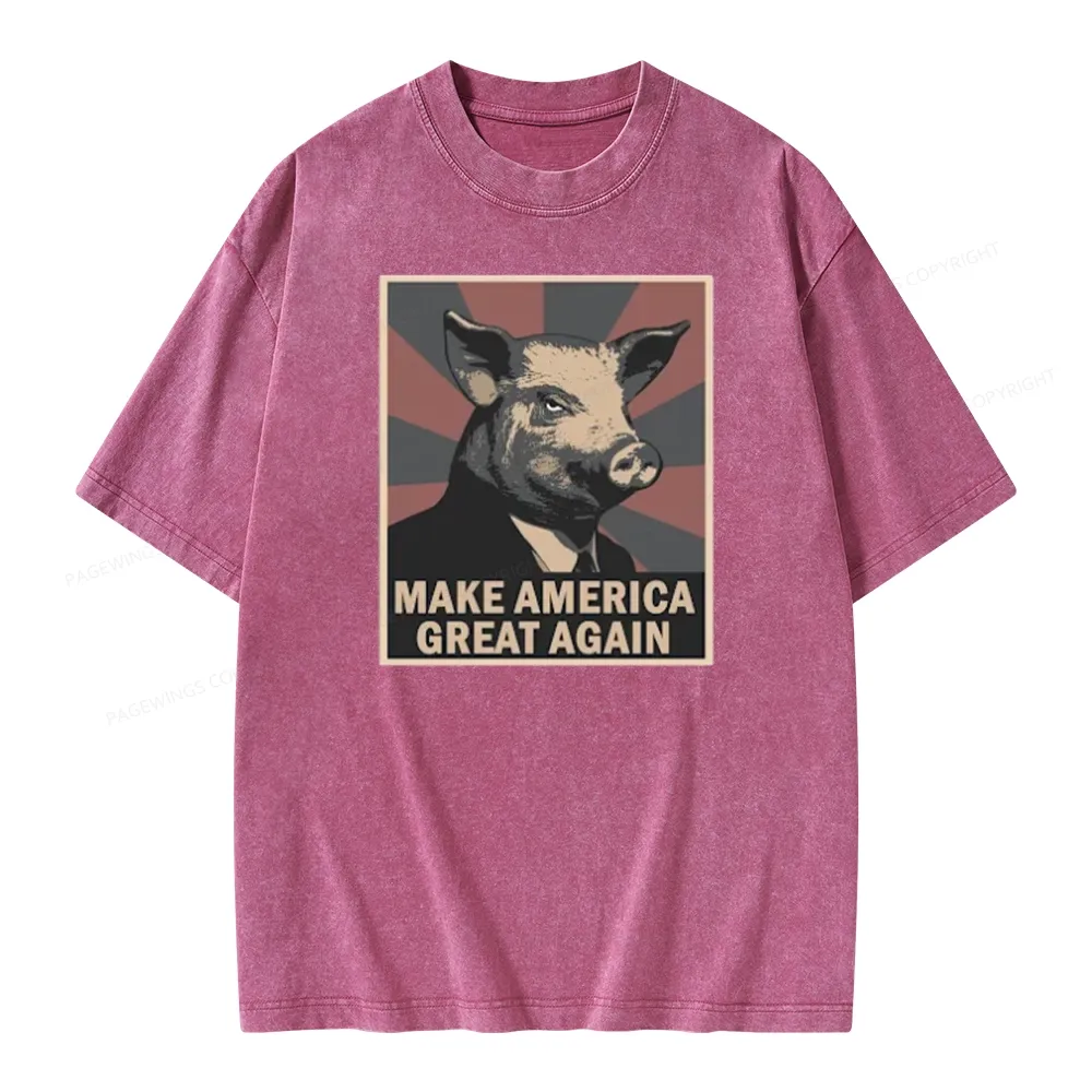 Pagewings Animal Farm George Orwell Unisex Washed T-shirt