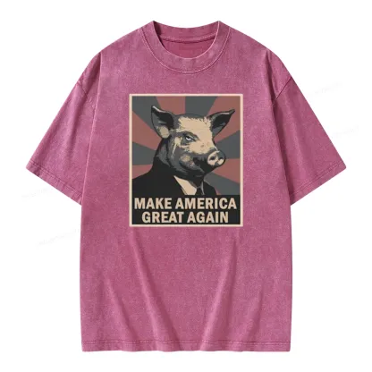 Pagewings Animal Farm George Orwell Unisex Washed T-shirt