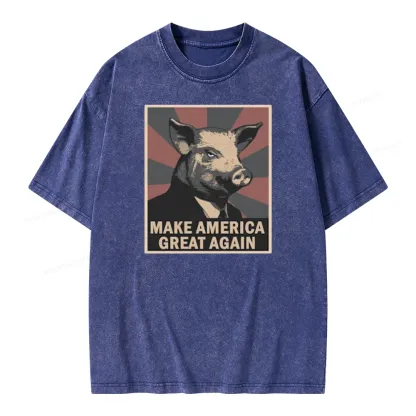 Pagewings Animal Farm George Orwell Unisex Washed T-shirt