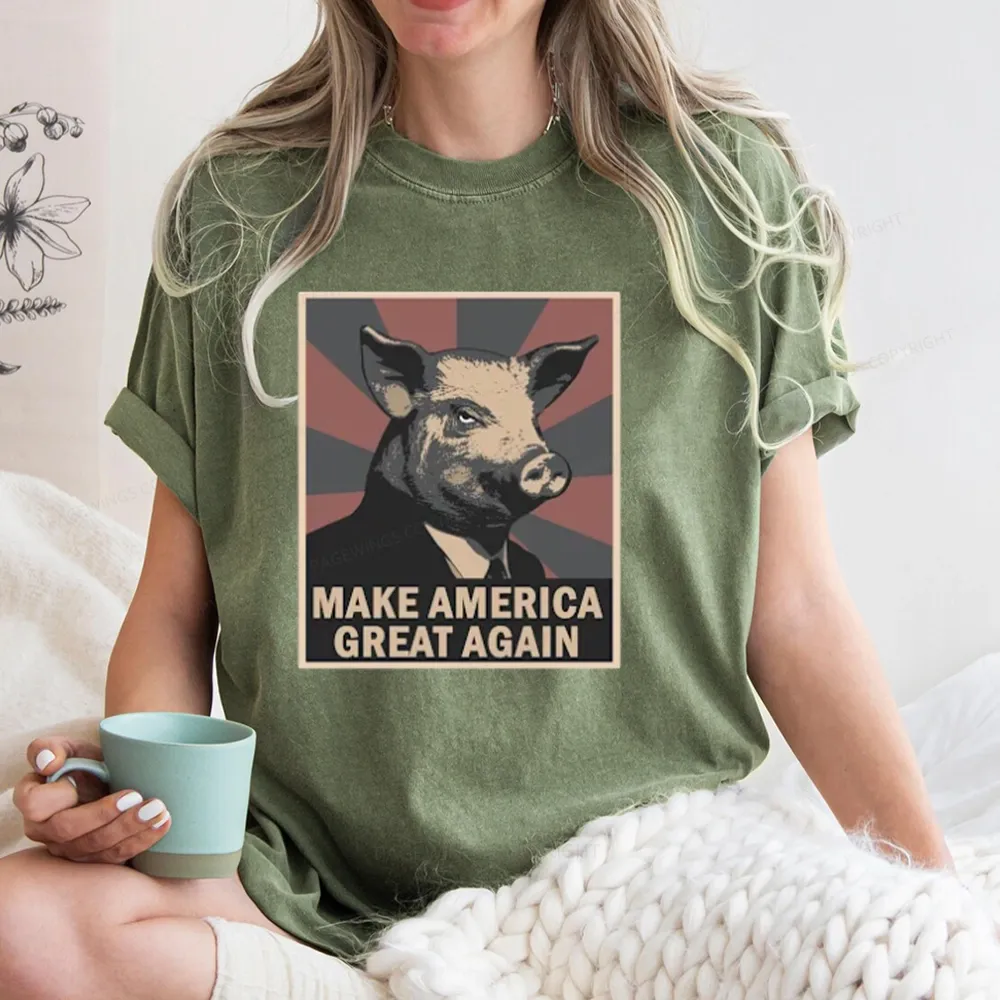 Pagewings Animal Farm George Orwell Unisex Washed T-shirt