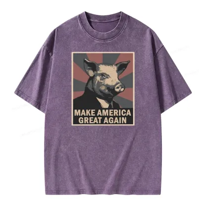 Pagewings Animal Farm George Orwell Unisex Washed T-shirt