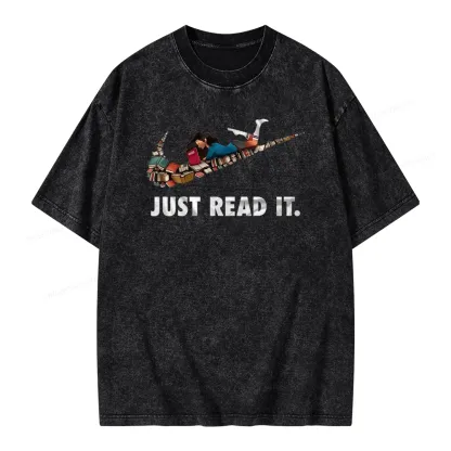 Pagewings Just Read It Unisex Washed T-shirt