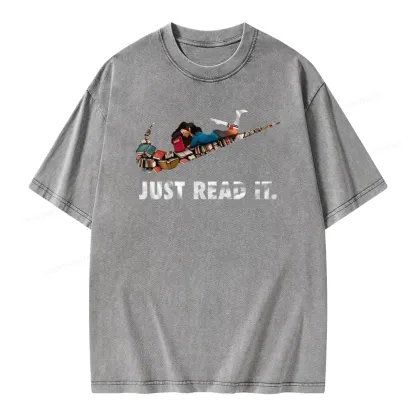 Pagewings Just Read It Unisex Washed T-shirt