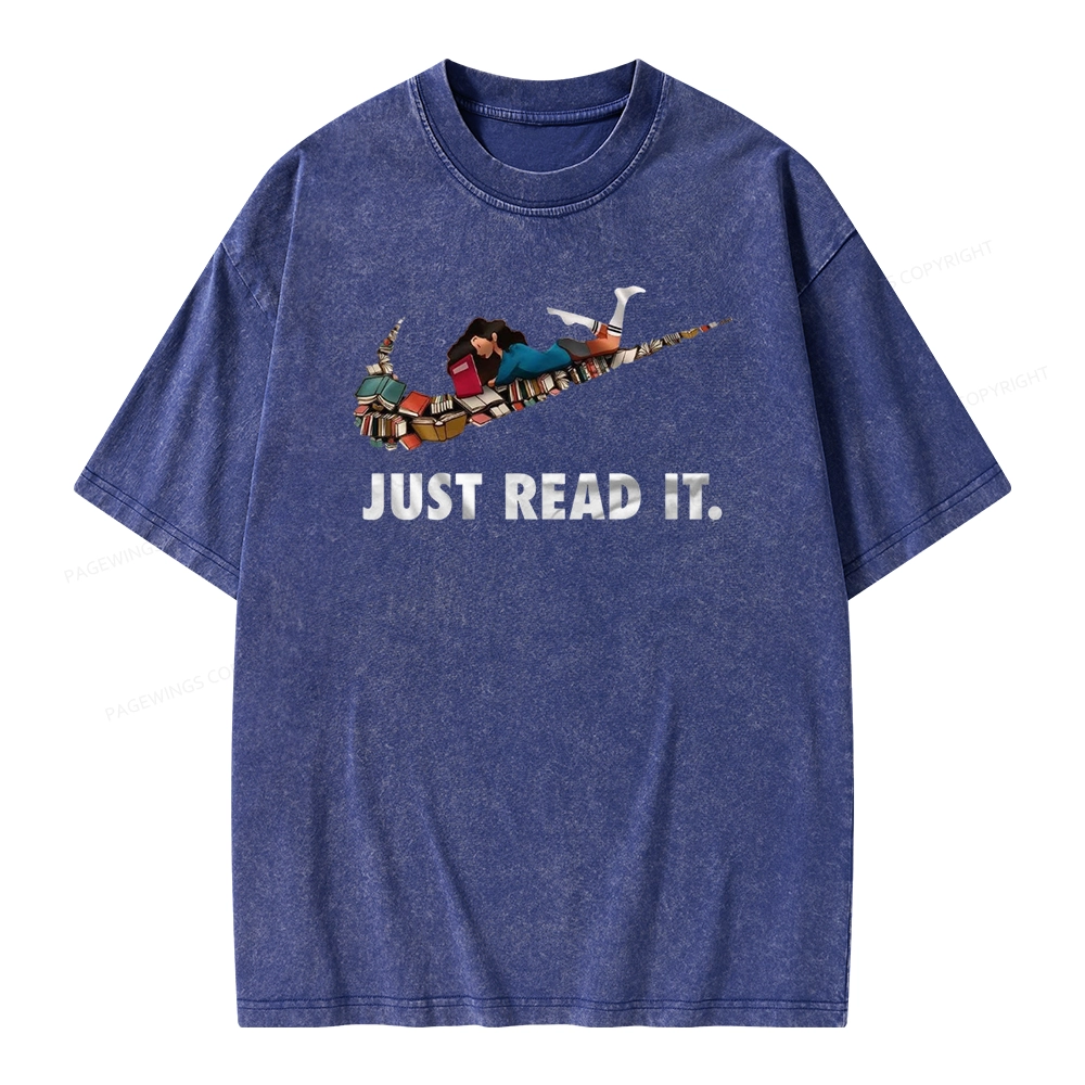 Pagewings Just Read It Unisex Washed T-shirt