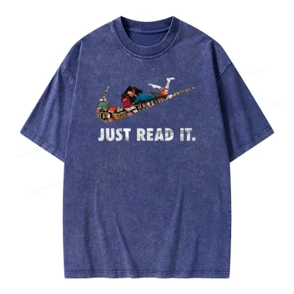 Pagewings Just Read It Unisex Washed T-shirt