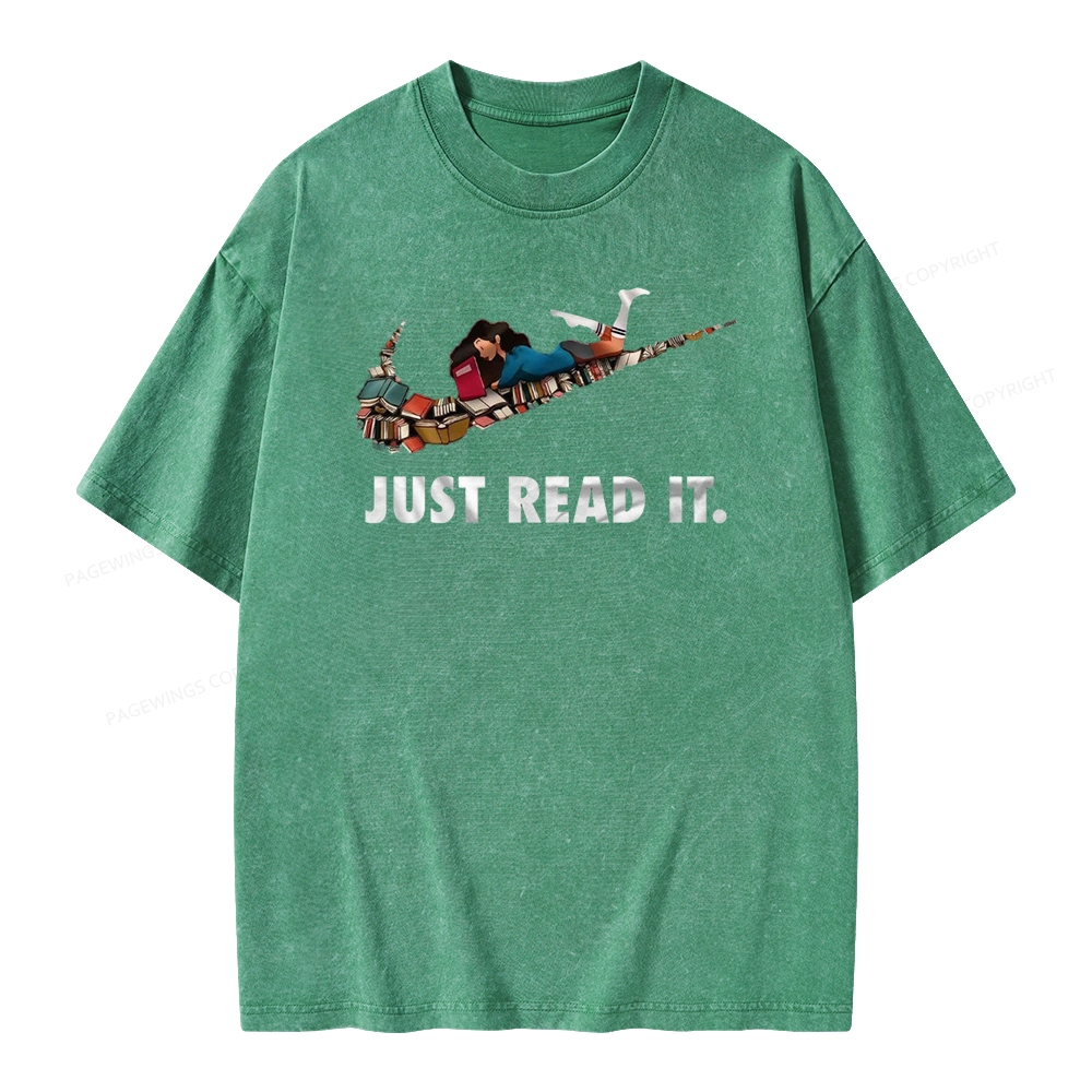 Pagewings Just Read It Unisex Washed T-shirt
