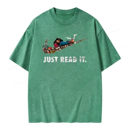 Pagewings Just Read It Unisex Washed T-shirt