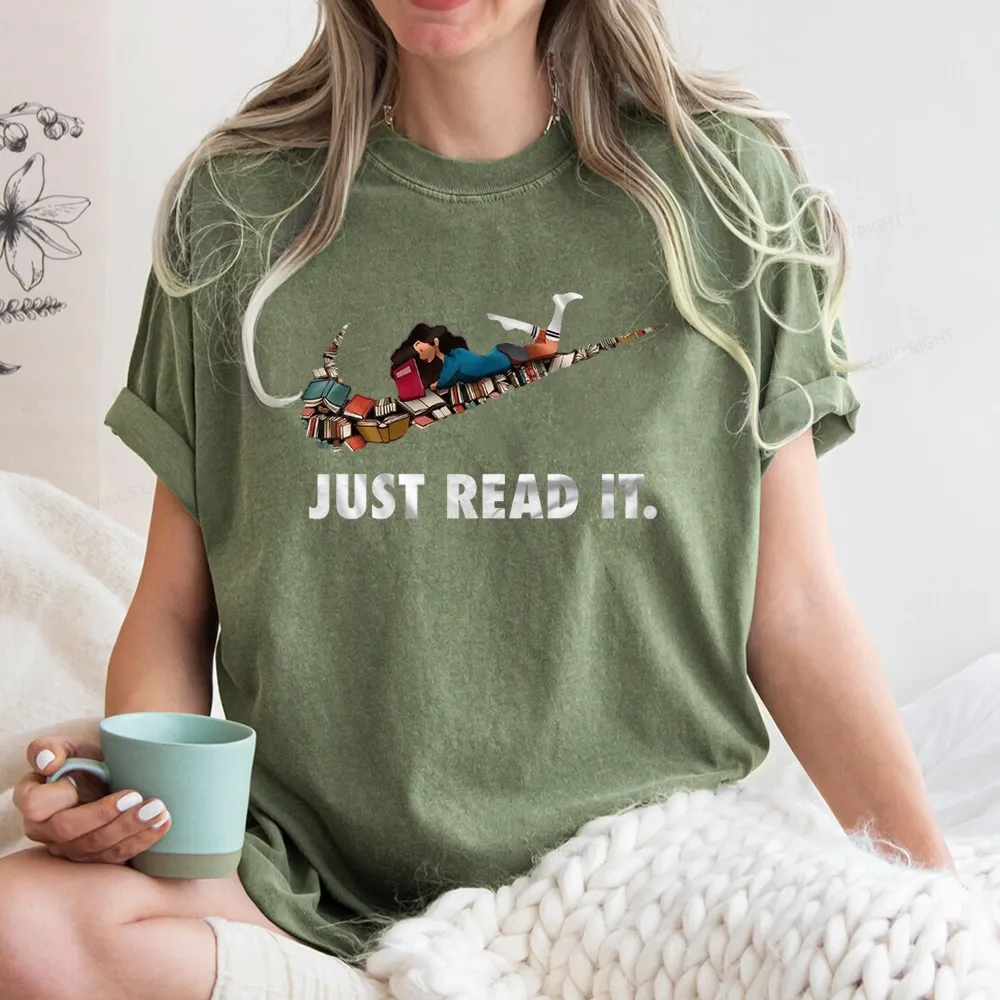 Pagewings Just Read It Unisex Washed T-shirt