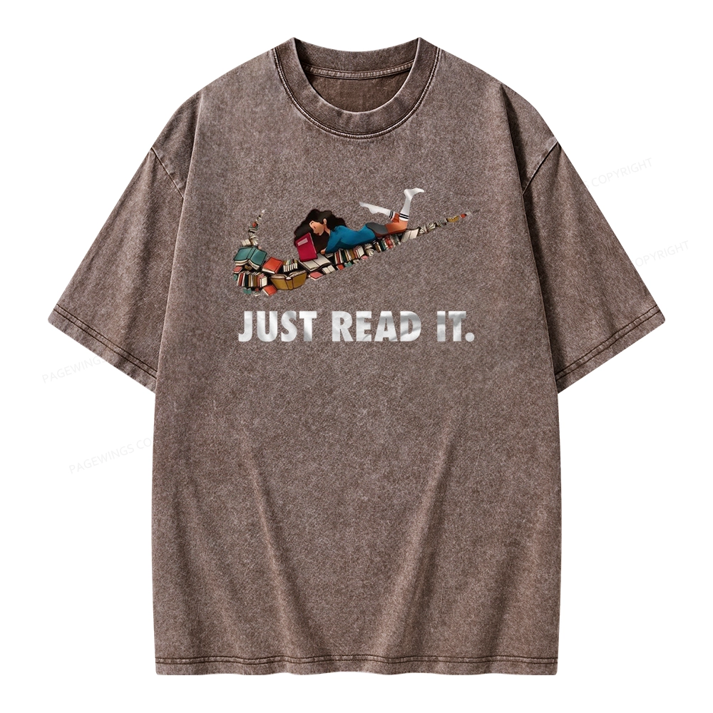 Pagewings Just Read It Unisex Washed T-shirt