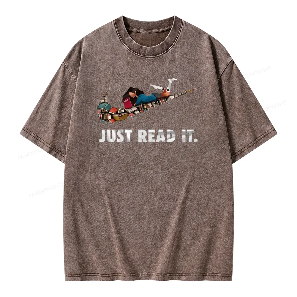 Pagewings Just Read It Unisex Washed T-shirt