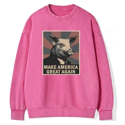 Pagewings Animal Farm George Orwell Unisex Washed Sweatshirt