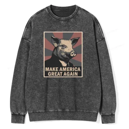 Pagewings Animal Farm George Orwell Unisex Washed Sweatshirt