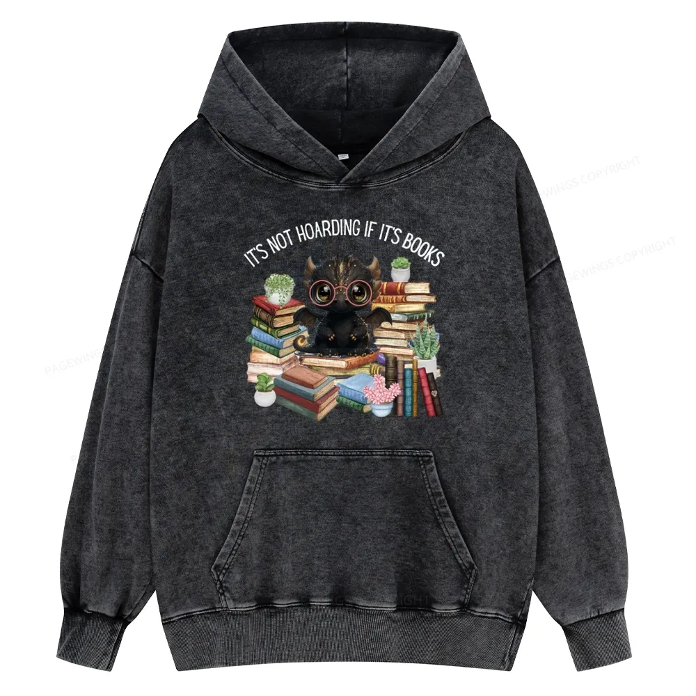 [Copy]Pagewings Fourth Wing Merry Bookmas Unisex Washed Hoodie