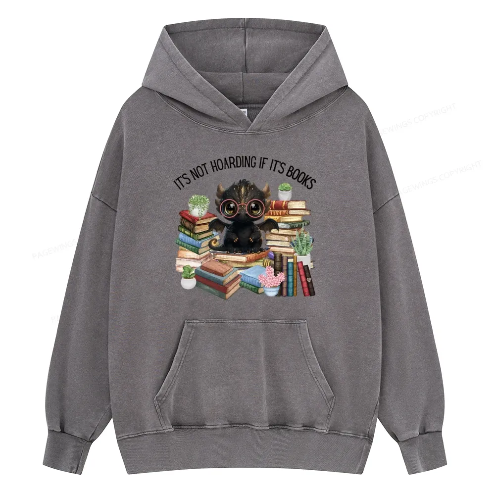 [Copy]Pagewings Fourth Wing Merry Bookmas Unisex Washed Hoodie