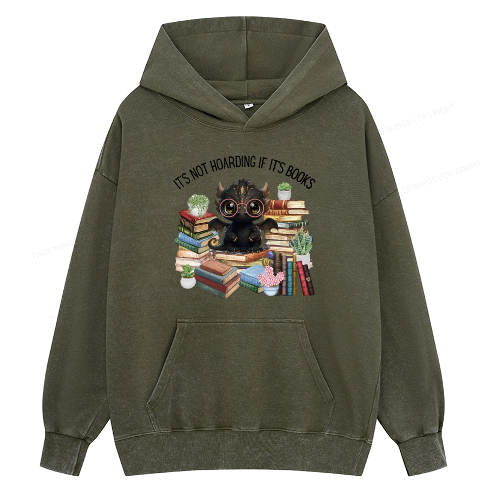 [Copy]Pagewings Fourth Wing Merry Bookmas Unisex Washed Hoodie