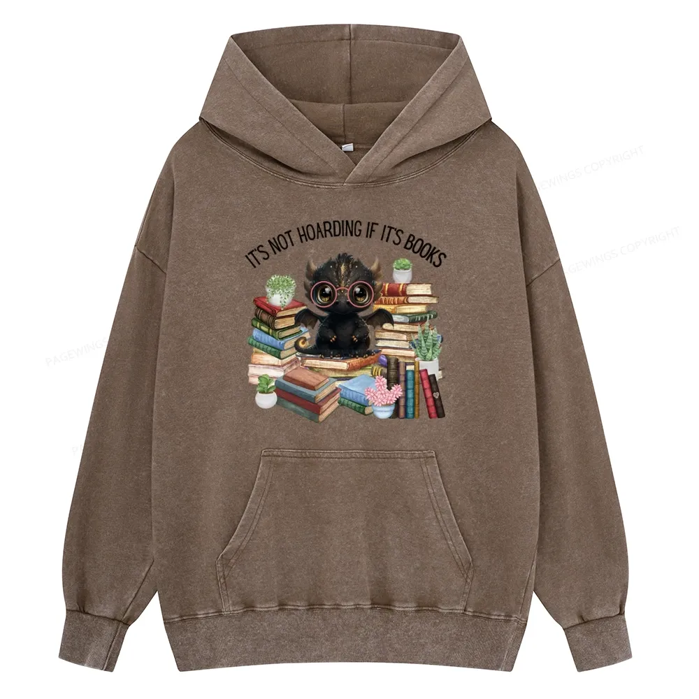 [Copy]Pagewings Fourth Wing Merry Bookmas Unisex Washed Hoodie