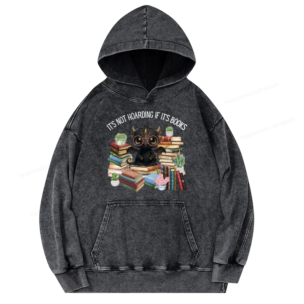 [Copy]Pagewings Fourth Wing Merry Bookmas Unisex Washed Hoodie