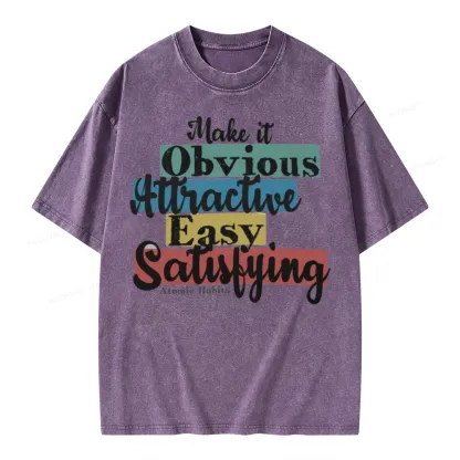 Pagewings Make It Obvious Attractive Easy Satisfying Unisex Washed T-shirt