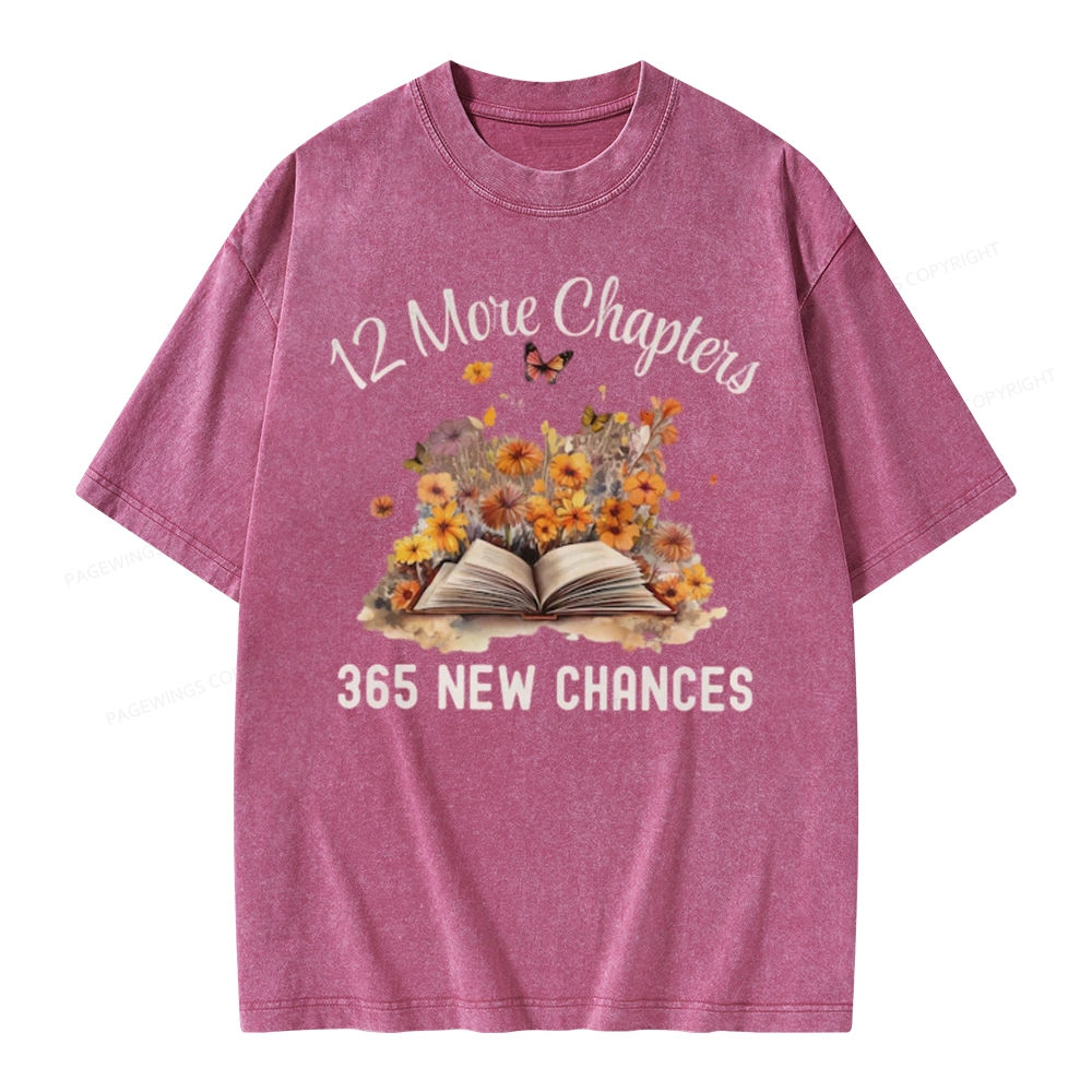Pagewings 12 More Chapters New Year Unisex Washed T-shirt