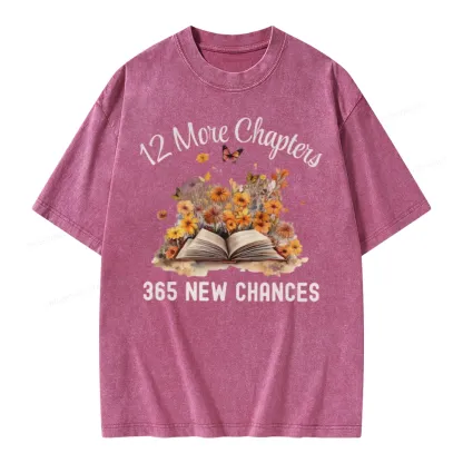 Pagewings 12 More Chapters New Year Unisex Washed T-shirt