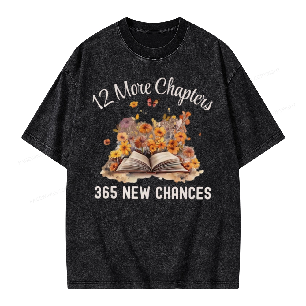 Pagewings 12 More Chapters New Year Unisex Washed T-shirt