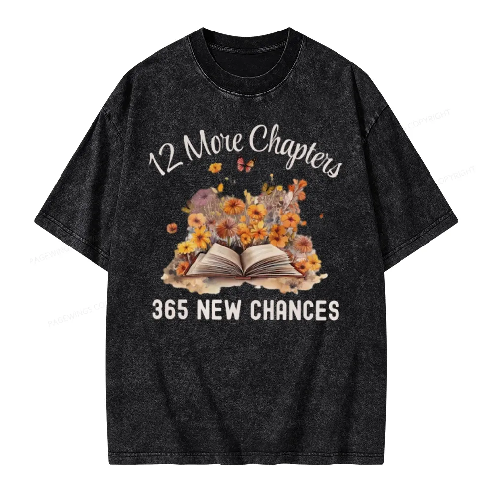 Pagewings 12 More Chapters New Year Unisex Washed T-shirt