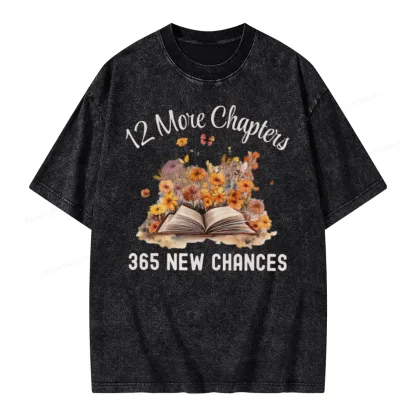 Pagewings 12 More Chapters New Year Unisex Washed T-shirt