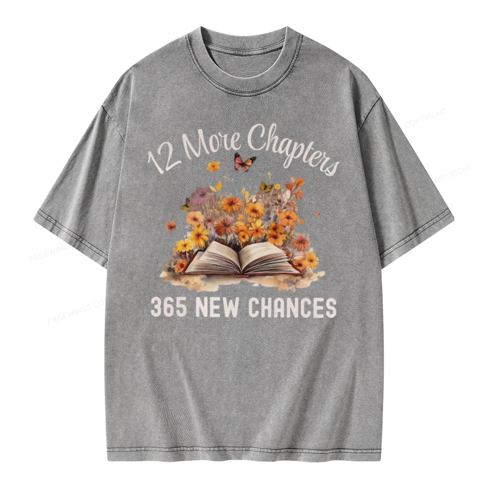 Pagewings 12 More Chapters New Year Unisex Washed T-shirt