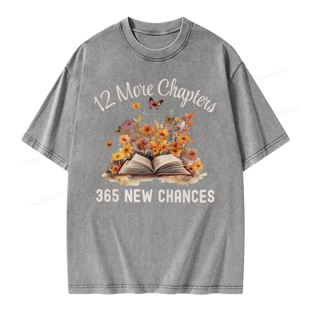 Pagewings 12 More Chapters New Year Unisex Washed T-shirt