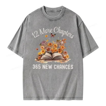 Pagewings 12 More Chapters New Year Unisex Washed T-shirt