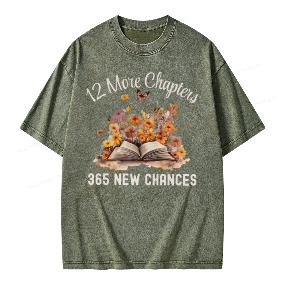 Pagewings 12 More Chapters New Year Unisex Washed T-shirt