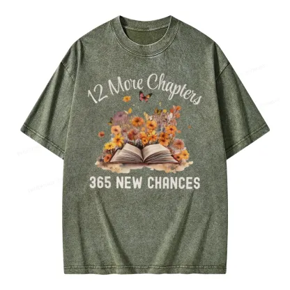 Pagewings 12 More Chapters New Year Unisex Washed T-shirt