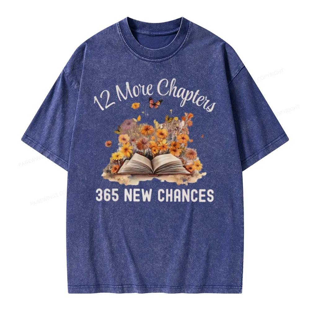 Pagewings 12 More Chapters New Year Unisex Washed T-shirt