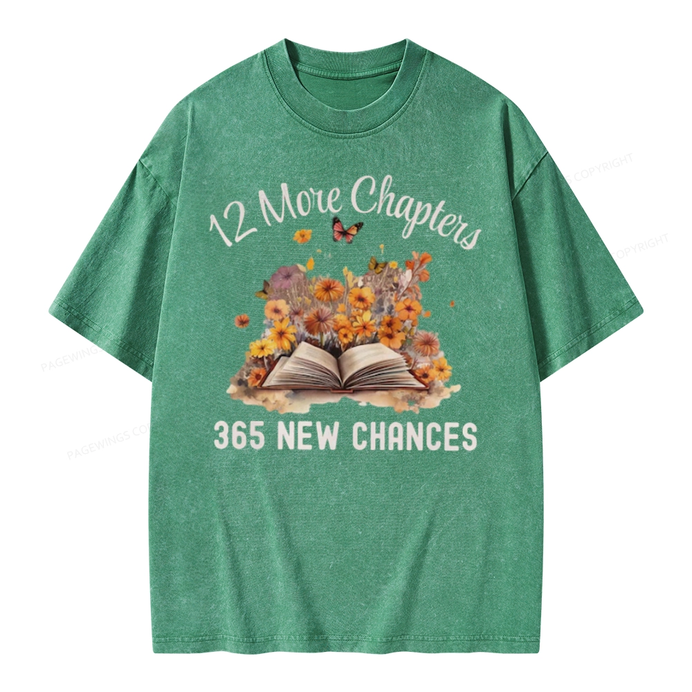 Pagewings 12 More Chapters New Year Unisex Washed T-shirt