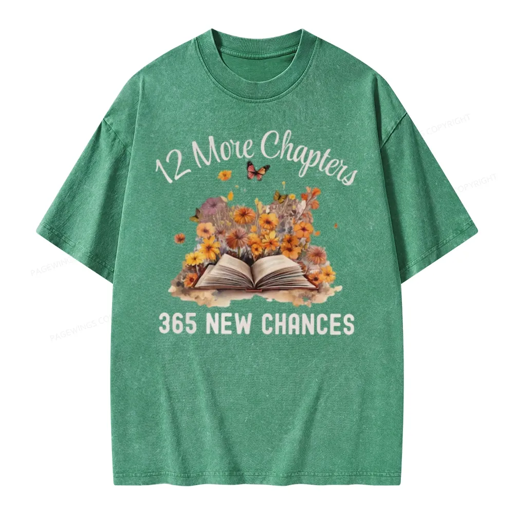 Pagewings 12 More Chapters New Year Unisex Washed T-shirt