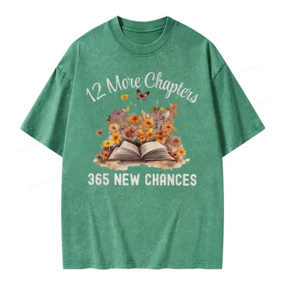 Pagewings 12 More Chapters New Year Unisex Washed T-shirt
