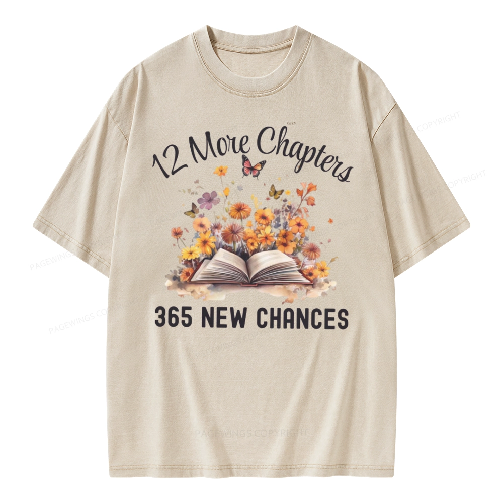 Pagewings 12 More Chapters New Year Unisex Washed T-shirt