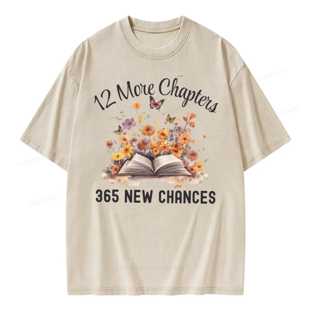 Pagewings 12 More Chapters New Year Unisex Washed T-shirt