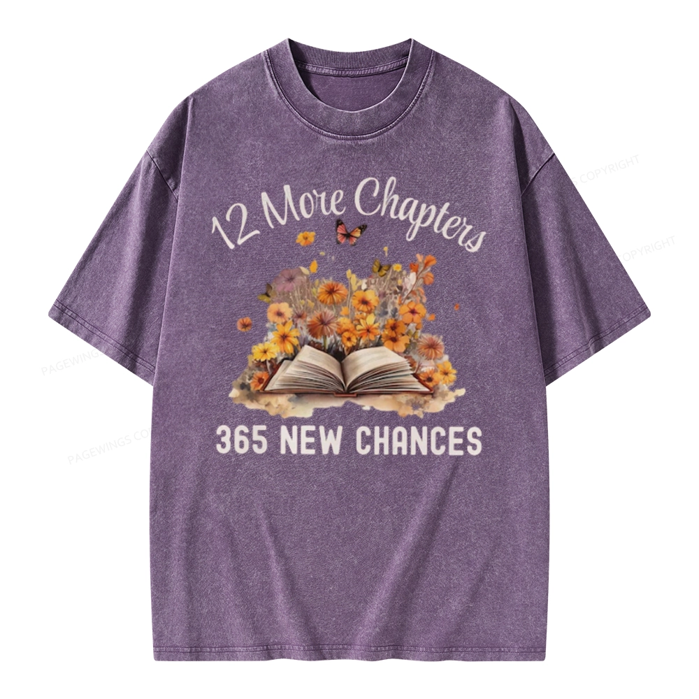 Pagewings 12 More Chapters New Year Unisex Washed T-shirt