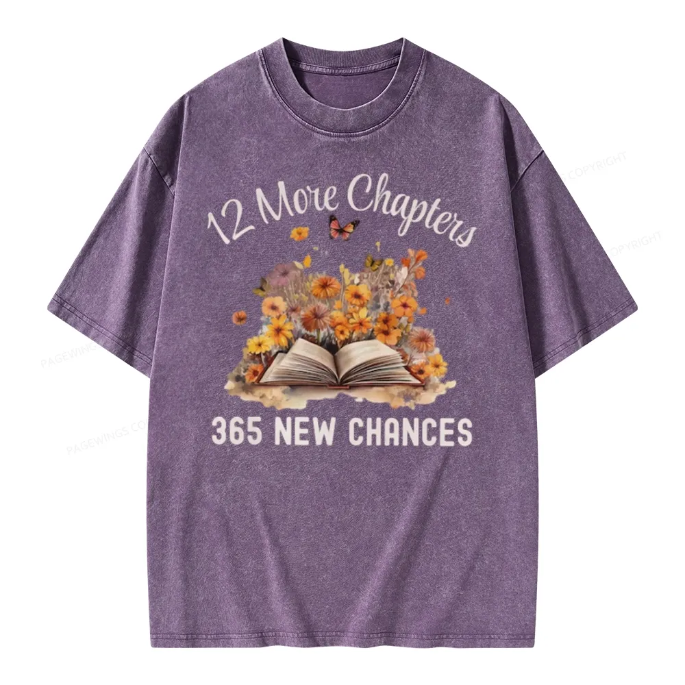 Pagewings 12 More Chapters New Year Unisex Washed T-shirt