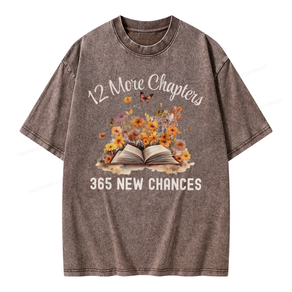Pagewings 12 More Chapters New Year Unisex Washed T-shirt