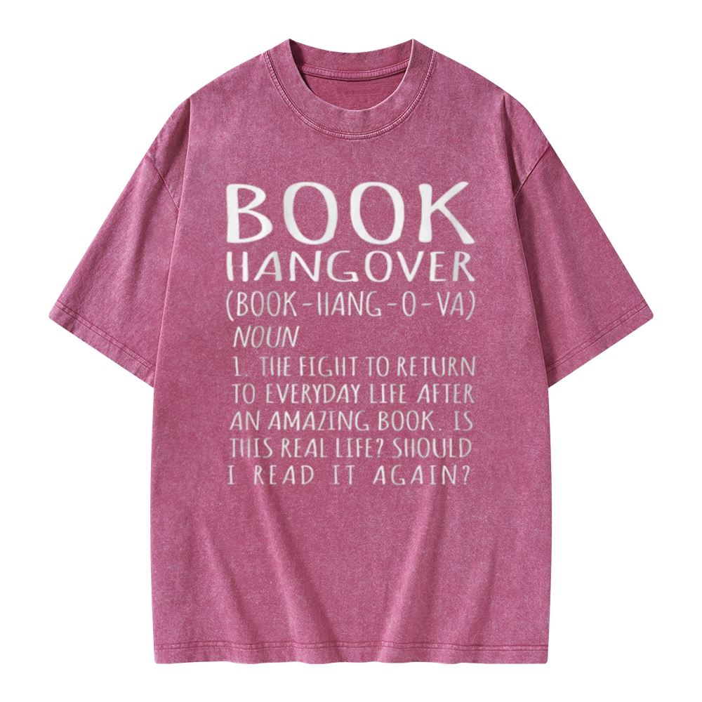 Pagewings Book Hangover Unisex Washed T-shirt